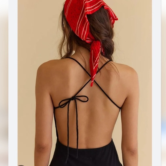 FREE PEOPLE Julietta Midi Elegant Black Maxi Dress Medium Nwt - Picture 4 of 10